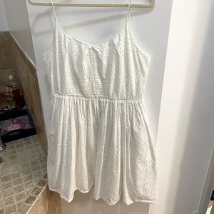 J. Crew White Eyelet Dress